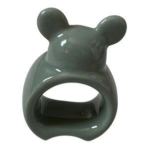 DISNEY Mickey Mouse Ears Napkin Rings Set of 4 Green